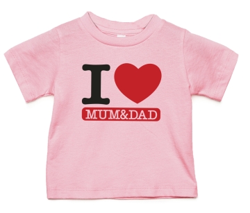 Baby-Shirt "I Love Mum&Dad"